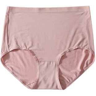 莫代尔内裤女加肥加大码版高腰短裤女士平角弹力大棉高端新款妈妈