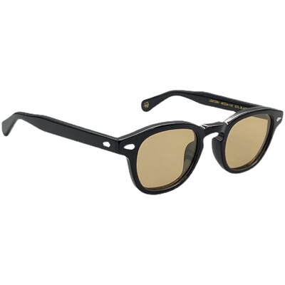 MOSCOT玛士高浅茶色太阳镜男复古黑色 LEMTOSH偏光墨镜女小脸英伦