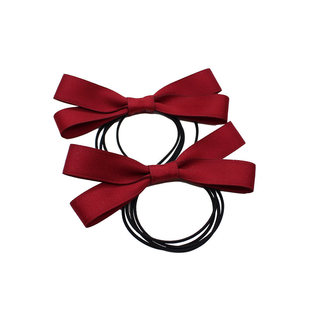 手作虞书欣同款双马尾蝴蝶结发绳初秋新品丸子头发圈皮筋麻花辫