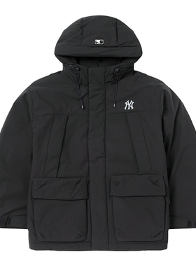 【自营】MLB羽绒服男女装棉羽潮流休闲服保暖外套运动服3ADJB2556