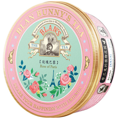 布兰兔玫瑰花罐装花草茶
