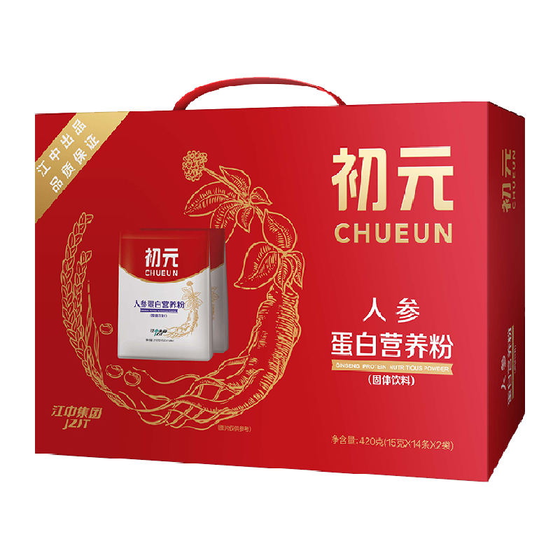 初元人参蛋白粉420g中老年送礼人参充电科学配比营养守护增强免疫,保健食品/膳食营养补充食品,大豆分离蛋白/混合蛋白,淘宝优惠券,粉丝福利购,淘宝优惠卷