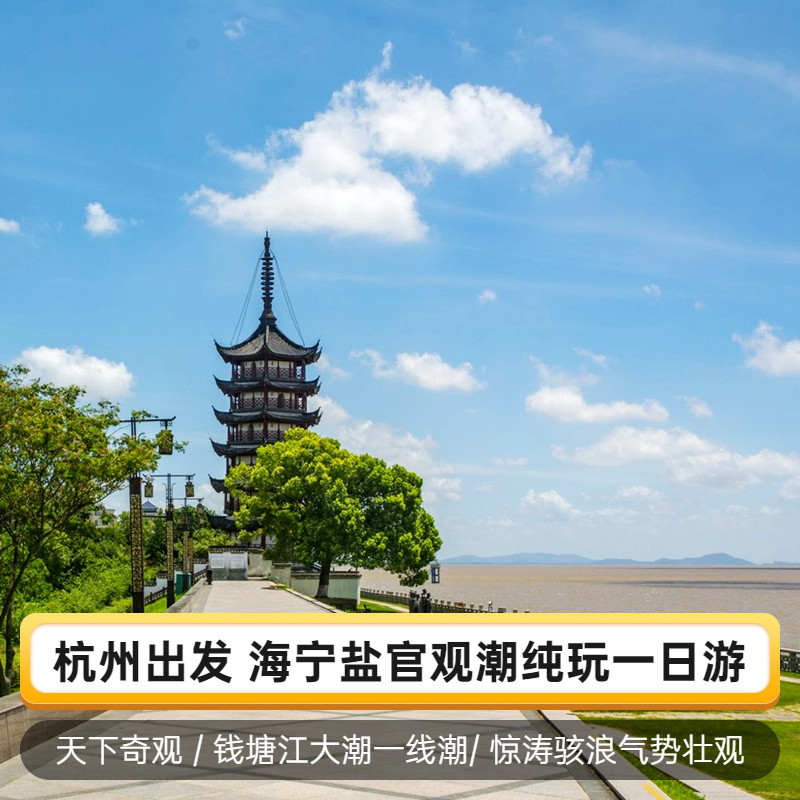 【课本研学】杭州出发海宁盐官+盐官潮乐之城+观潮胜地公园一日游