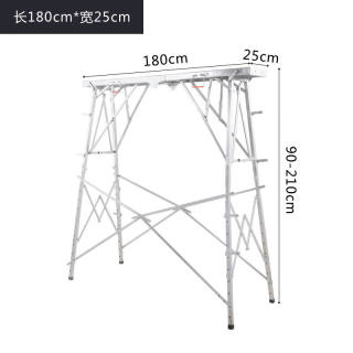装修马凳加厚刮腻子梯子马登室内脚手架折叠特厚升降伸缩平1.6*30