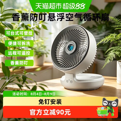 edon爱登壁挂小香风循环扇可遥控