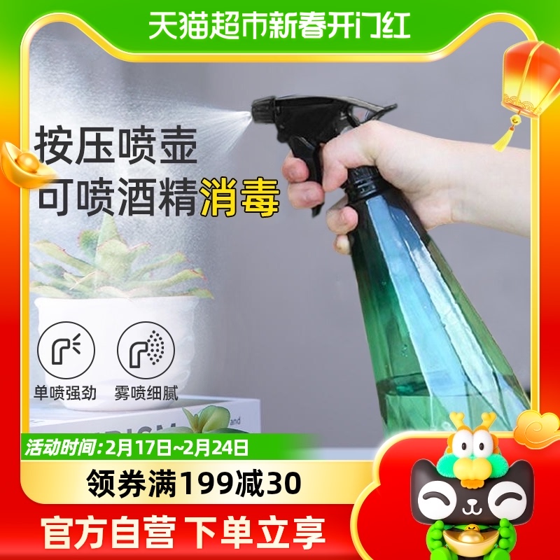 BL家用浇花酒精消毒喷雾瓶喷水壶雾化空瓶小喷壶清洁雾喷瓶浇水壶