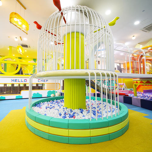 567㎡超大童乐汇室内儿童乐园 7大区域：滑梯组合、魔法厨房、淘气堡、仿真超市、阅读空间等