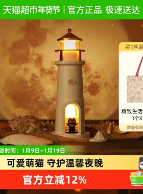 大英博物馆灯塔投影氛围灯小夜灯