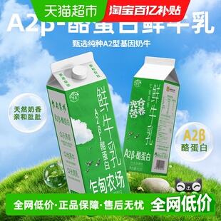 云南乍甸A2β酪蛋白鲜奶950g 2盒亲和易吸收质保10天云南发货