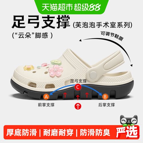 FZT医用足弓支撑防滑舒适洞洞鞋