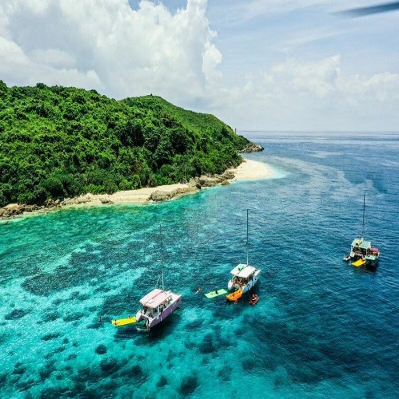 三亚游艇出海石梅湾加井岛游艇包船出海浮潜海钓多套餐选择