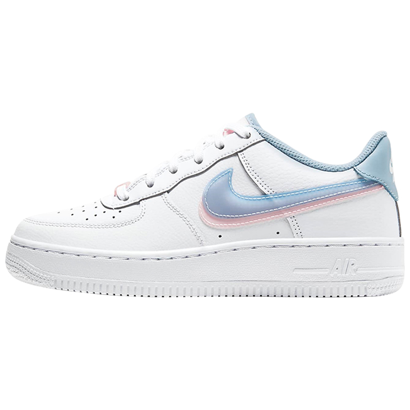 小鸿体育Nike Air Force 1 LV8 AF1白蓝粉双钩空军一号CW1574-100