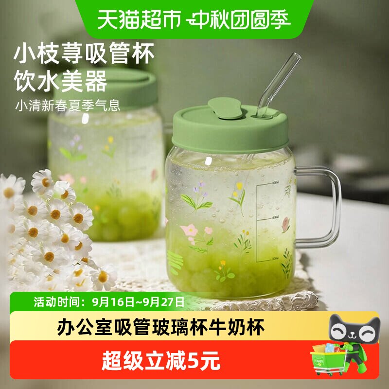 欣美雅双饮玻璃杯不易褪色800ml										