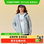 时尚 ASICS 百搭针织外套 新款 运动保暖卫衣开衫 亚瑟士童装 25年秋季