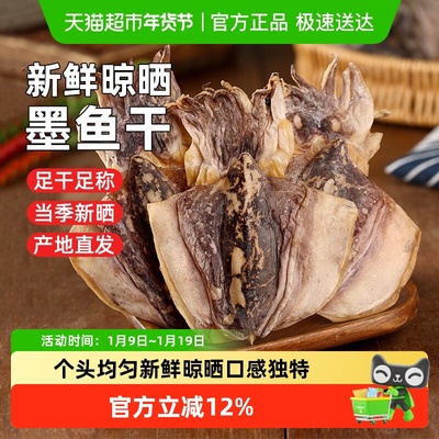 遇上鲜舟山干晒墨鱼干