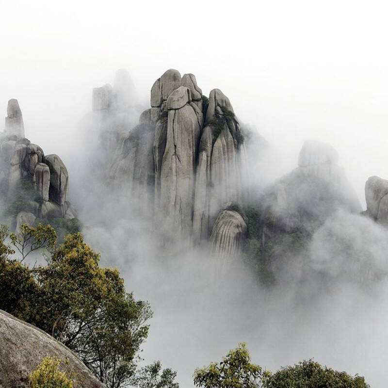 霞浦旅游团5天4晚 北岐滩涂太姥山下尾岛 东壁栈道 大京沙滩 花竹