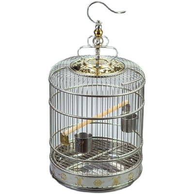 天寿不锈钢鸟笼大号八哥别墅小型
