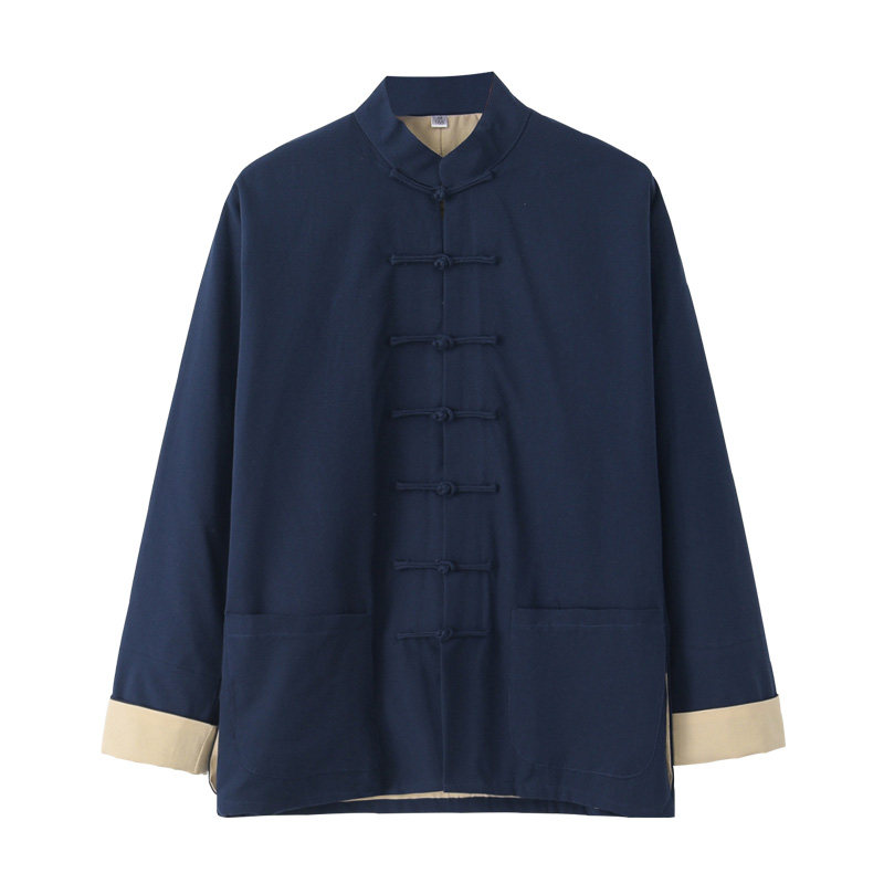 纯棉连肩袖复古春秋季汉服唐装