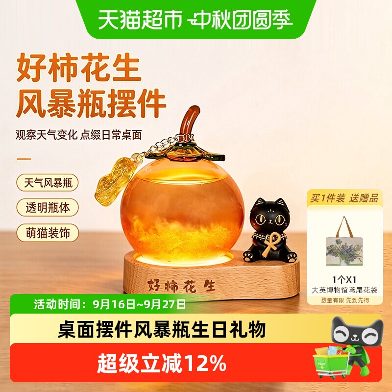 柿柿如意风暴瓶小夜灯										