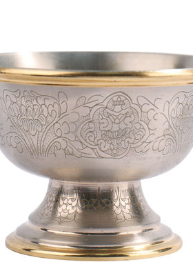 铜制尼泊尔佛前供水杯