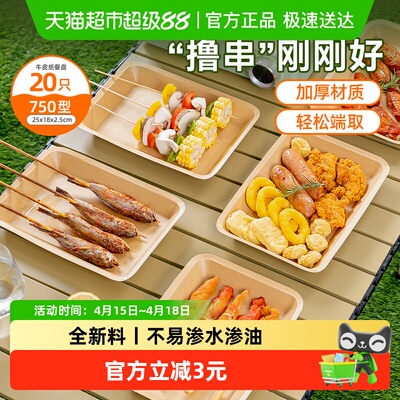 特美居加厚无漂白耐热不漏油盘子