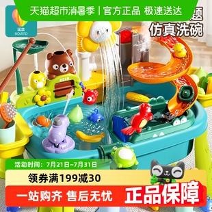儿童洗碗机水上乐园玩具过家家戏水桌出水龙头厨房宝宝玩水池女孩