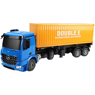 双鹰大号遥控集装箱卡车充电动男孩运输货柜车儿童玩具工程车模型