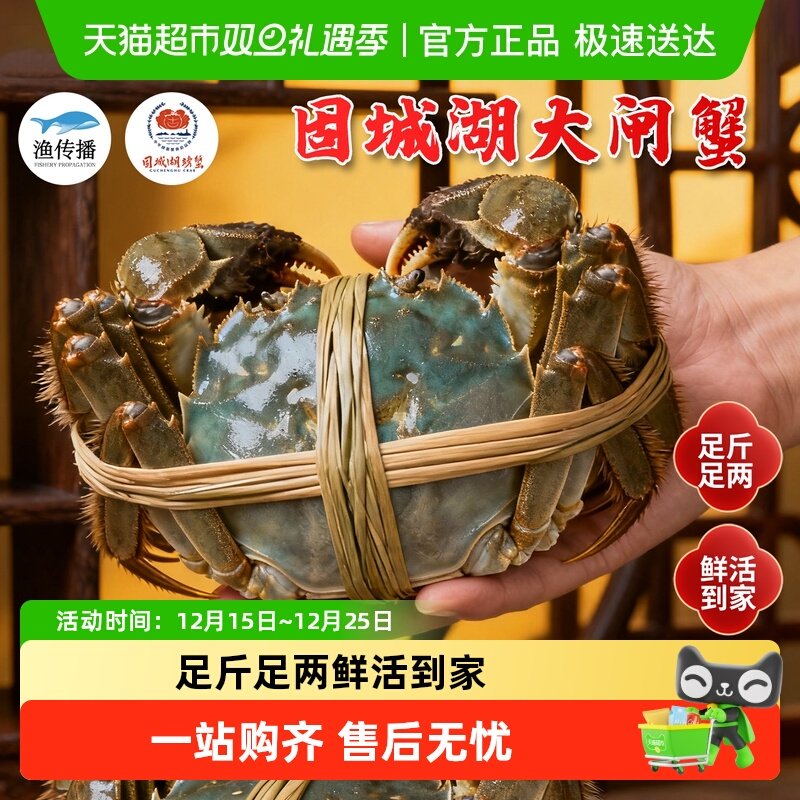 渔传播包活公母礼盒固城湖大闸蟹
