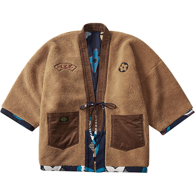 刺绣大码秋冬保暖双面穿加肥外套