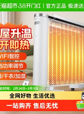 格力大功率电热膜WiFi控制电暖器客厅家用立式取暖器 NDYQ-X6025B