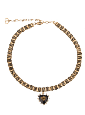 欧美古铜色桃心百搭颈链项圈