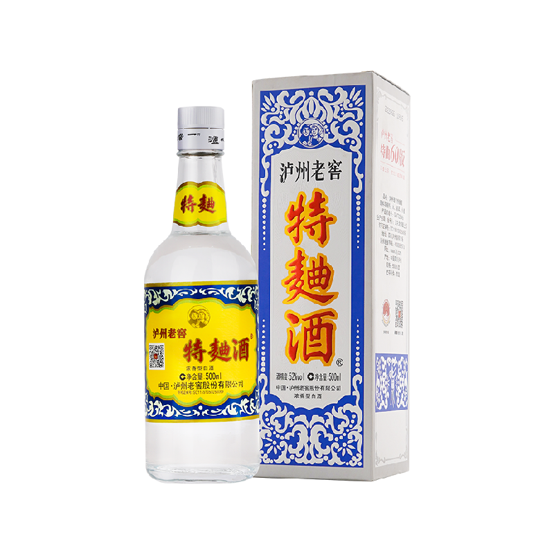 【年份酒】泸州老窖特曲60版52度浓香型白酒500ml 年份随机