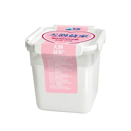 新疆天润酸奶大桶低温2kg益家方桶酸奶优质健康酸奶大桶装牛奶