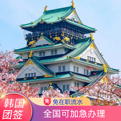 韩国·团体旅游签证·全国送签·【电子免邮寄加急】个人旅游韩国团队旅游签团签简化办理广州上海北京武汉