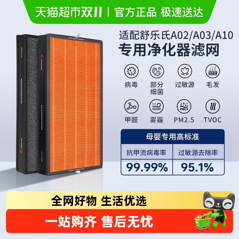 适配舒乐氏净化器滤芯