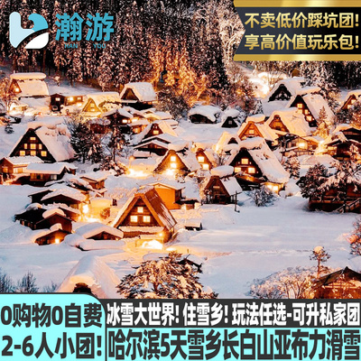 6人纯玩小团哈尔滨雪乡长白山5天