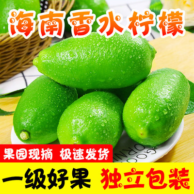 薄皮无籽青柠檬小柠檬香水奶茶店专用新鲜香水果塔希提无籽青柠檬