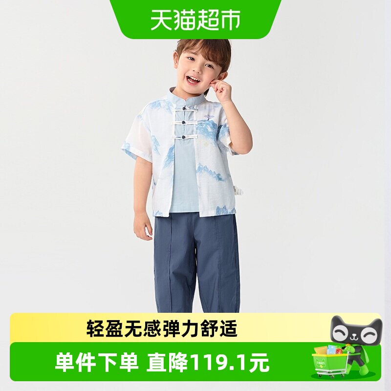 巴拉巴拉儿童短袖套装2025童装