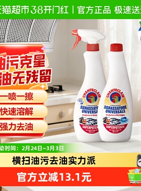 进口大公鸡油烟机清洗剂重油污净600ml*2瓶强力除油厨房清洁神器