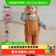 加厚保暖小童加绒宝宝休闲裤 OakFamily儿童背带裤 舒适冬季 子