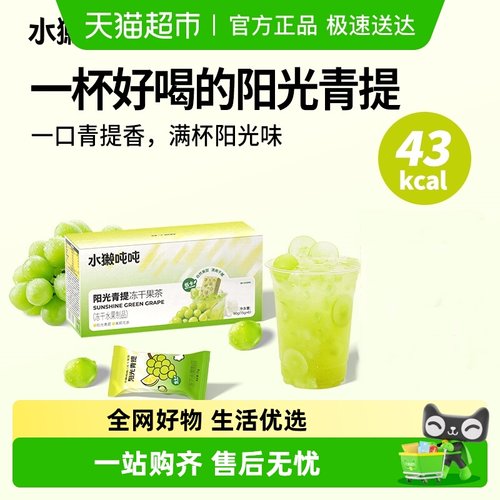 水獭吨吨青提冻干水果茶90g×1盒