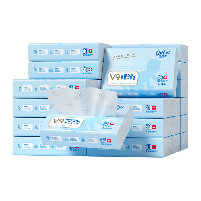 COROU/可心柔母婴儿云柔新生儿保湿抽纸纸巾100抽30包,婴童用品,婴童乳霜纸,淘宝优惠券,粉丝福利购,淘宝优惠卷