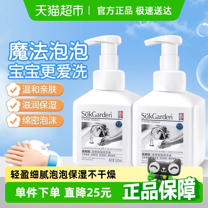 蔬果園兒童泡沫洗手液500ml×2瓶