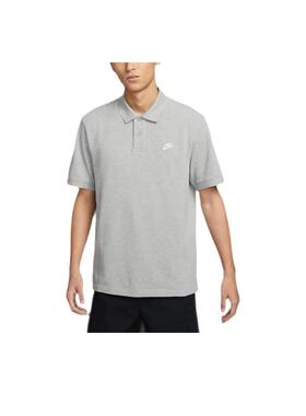 Nike耐克男子翻领针织衫夏运动灰色短袖POLO衫FN3895-063