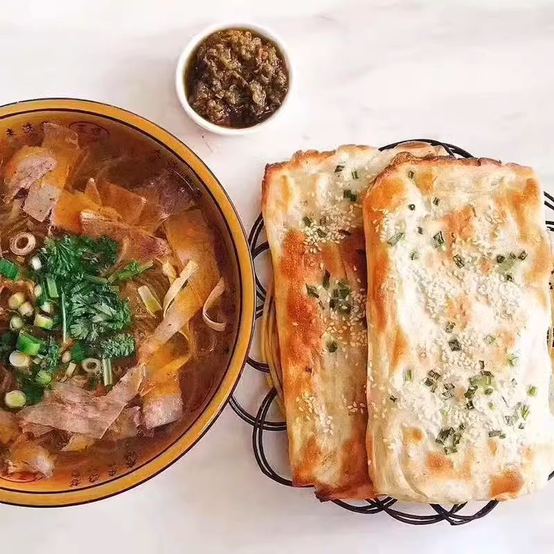 精品推荐油酥烧饼淮南牛肉汤同款烧饼