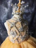 2018 cô gái ăn mặc sang trọng haute couture người mẫu trình diễn catwalk biểu diễn piano sinh nhật - Váy trẻ em bộ đồ vest bé trai lịch lãm