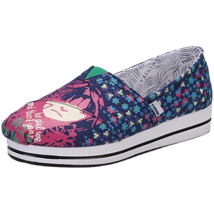 2025韩版春秋季平底帆布鞋 女鞋潮平底一脚蹬懒人鞋单鞋玛丽布鞋