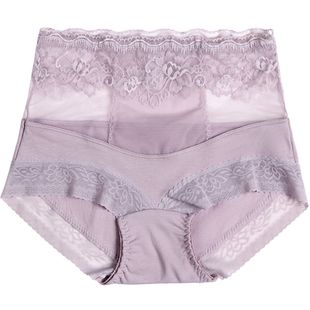 蕾丝内裤女纯棉收腹提臀抗菌全棉裆女士三角性感2025新款高腰短裤