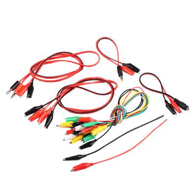 鳄鱼夹线电源连接线彩色2线4夹