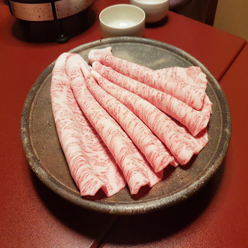 32】日本旅游东京米其林一星和牛寿喜烧餐厅 日山美食套餐预定